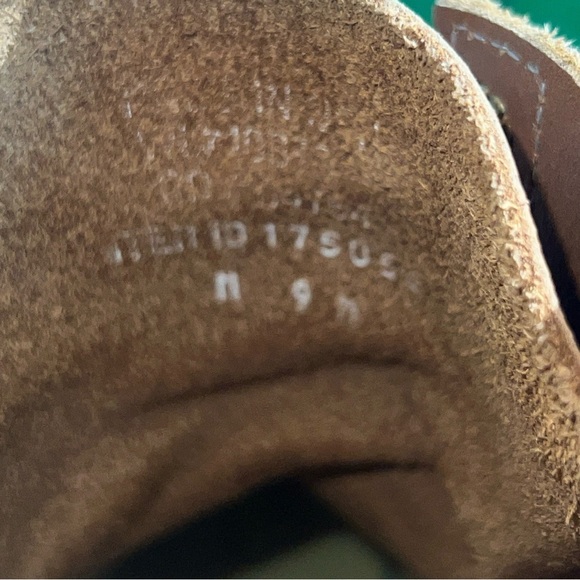 LL Bean Men’s 9M Duck Boots Tan Leather Brown Rubber 6 Eye Maine USA 8 Inch - Picture 11 of 11